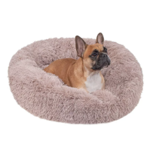 Happy Bulldog Kávébarna, extrapuha,szőrös kisállatfekhely - 60 cm szállítóbox, fekhely kutyáknak