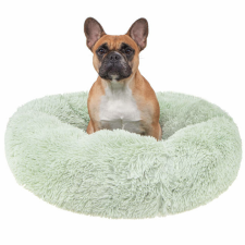 Happy Bulldog Mentazöld, extrapuha, szőrös kisállatfekhely - 70 cm szállítóbox, fekhely kutyáknak