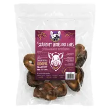 Happy Bulldog Szárított sertés orr chips, 100 gramm HAPPY BULLDOG jutalomfalat kutyáknak