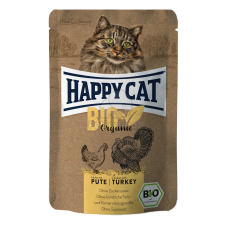  Happy Cat Bio Organic alutasakos eledel - Baromfi és pulyka 85 g macskaeledel