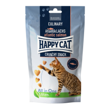 Happy Cat Culinary Crunchy Snack Atlantic Salmon | Lazac ízű jutalomfalat macskáknak - 70 gramm jutalomfalat macskáknak