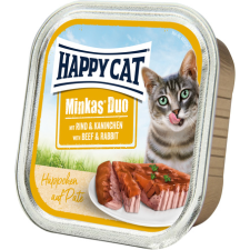 Happy Cat Duo marha- és nyúlhúsos pástétom falatkák (6 x 100 g) 600g macskaeledel
