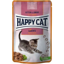 Happy Cat Happy Cat Meat in Sauce Kitten/Junior alutasakos eledel kacsahússal (48 x 85 g) 4.8 kg macskaeledel