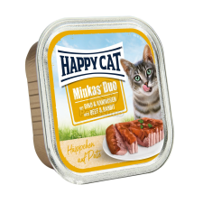  Happy Cat Minkas Duo - Marha és nyúl 100 g (ÚJ) macskaeledel