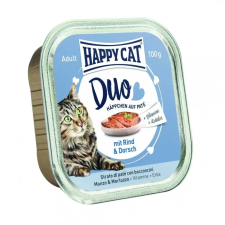  Happy Cat Minkas Duo pástétomos falatkák marha-vadlazac 100g macskaeledel