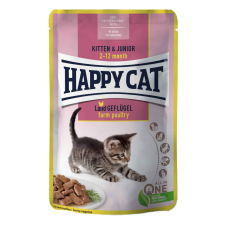 Happy Cat Pouch Szósz Kitten-Junior Baromfi – 24×85 g macskaeledel