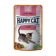 Happy Cat Pouch Szósz Kitten-Junior Kacsa 12x85g macskaeledel