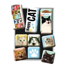 Happy Cat RETRO Happy Cat - Mágnes szett hűtőmágnes