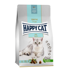 Happy Cat Sensitive Light Adult | Baromfi és gyógynövény ízű száraz macskatáp - 10 Kg macskaeledel