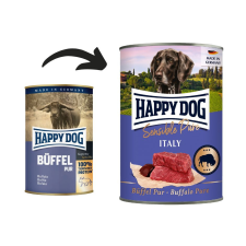  Happy Dog Italy Pur (Bivaly) – 6×800 g kutyaeledel