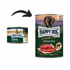 Happy Dog Montana Pur Lóhúsos konzerv 12 x 400g kutyaeledel