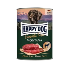  Happy Dog Pur Konzerv Montana,Lóhúsos-6x800g kutyaeledel
