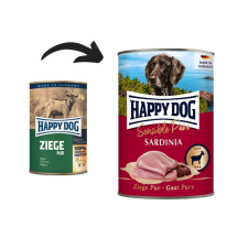  Happy Dog Sardinia Pur – Kecskehúsos konzerv – 24×400 g kutyaeledel