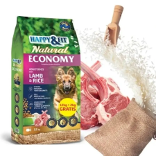 Happy&Fit Natural Economy Adult with Lamb and Rice 12kg+2kg kutyaeledel