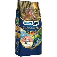 Happy&Fit Professional Plus Adult Sensitive Salmon&Rice 18kg kutyaeledel
