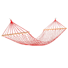 Happy Green felakasztható hálós nyugágy, 200 x 80 cm, piros kerti bútor