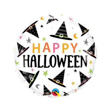  Happy Halloween Hat fólia lufi 46 cm party kellék