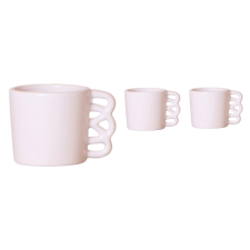 Happy Mug kerámiakaspó 6 cm x 5 cm Fehér kerti tárolás