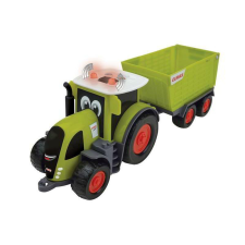 Happy People Claas Traktor utánfutóval - Zöld autópálya és játékautó