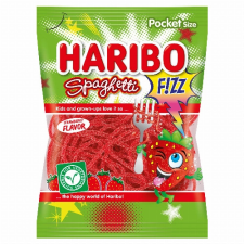 HARIBO Hungária Kft. Haribo Spaghetti Fizz gyümölcsízű gumicukorka 75 g csokoládé és édesség