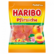 Haribo Pfirsiche gyümölcsízű gumicukorka 100 g csokoládé és édesség