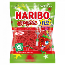  Haribo Spaghetti Fizz gyümölcsízű gumicukorka 75 g csokoládé és édesség