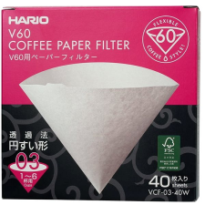Hario papírové filtry V60-03 (VCF-03-40W), bílé, 40 ks kávéfőző kellék