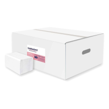 Harmony kéztörlő Z. hajt, 2r., fehér, 150lap/csg, 20csg/karton, 32karton/raklap higiéniai papíráru