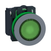 Harmony panelbe süllyesztett komplett műanyag LED világító nyomógomb, D30, 1NO, 24VAC/DC, zöld XB5FW33B5C0 Schneider