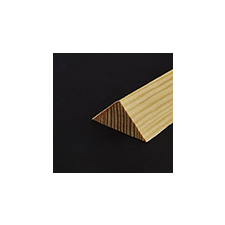  Háromszögléc, gyalult, fenyő (15x15mm) villanyszerelés