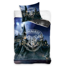 Harry Potter ágyneműhuzat, 140x200 + 70x90 cm, Hogwarts Blue (100 % pamut) lakástextília