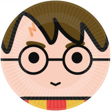 Harry Potter Graphic papírtányér 8 db-os 23 cm party kellék