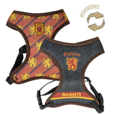  Harry Potter Griffendél kifordítható kutyahám, S/M nyakörv, póráz, hám kutyáknak