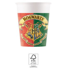 Harry Potter Hogwarts Houses papír pohár 8 db-os 200 ml FSC party kellék