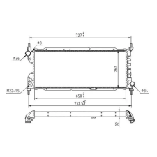 Hart hűtő, motorhűtés hart 600 267 autóalkatrész
