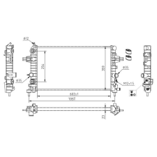 Hart hűtő, motorhűtés hart 611 928 autóalkatrész