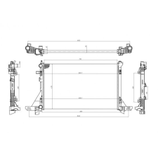 Hart hűtő, motorhűtés hart 622 014 autóalkatrész
