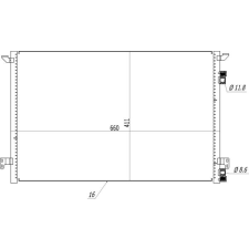 Hart kondenzátor, klíma hart 619 522 autóalkatrész