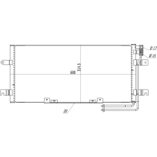 Hart kondenzátor, klíma hart 619 527 autóalkatrész