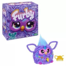 Hasbro Furby: interaktív plüssjáték, lila színű, angol nyelvű plüssfigura