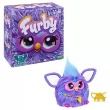 Hasbro Furby: Interaktív plüssjáték, lila színű, angol nyelvű plüssfigura