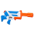 Hasbro Nerf Super Soaker Twister vízi Fegyver dupla vízsugárral - kék-fehér