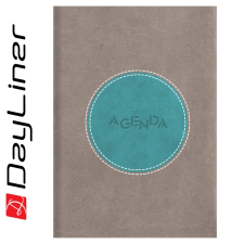  Határidőnapló Central A5 napi, fehér lapokkal szürke - türkiz Dayliner 2026. határidőnapló