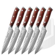 Hatáskéskészlet, rozsdamentes acél pengék, ergonómikus fogantyú, D-6PCS készlet kés és bárd