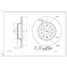 Hátsó féktárcsa, 282mm, hűtetlen (Vw Passat B6...) - Hart autóalkatrész