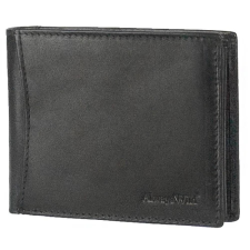  Hátul zsebes fekete bőr férfi pénztárca Always Wild pénztárca