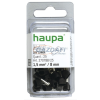 HAUPA 270788 Szigetelt iker érvéghüvely, 1,5mm2, 8mm, fekete, 25db/cs