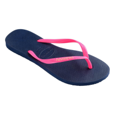 Havaianas Slim Logo női papucs - kék/rózsaszín női papucs