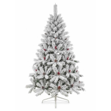  Havas Tündér műfenyő, Karácsonyfa tobozzal, bogyóval, 240 cm műfenyő