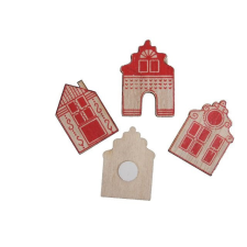  Ház öntapadós 3,5 cm S/24 dekorációs kellék